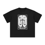 Universe Libra Tarot Card Graphic Tee-INNBLAC Fashion Apparel