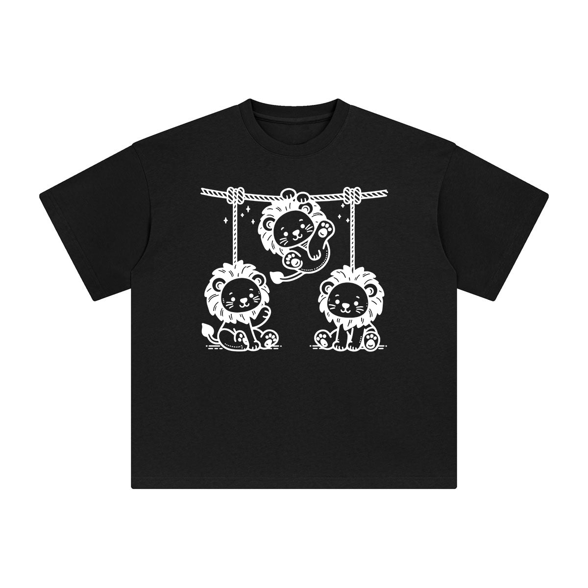 Lion Graphic Tee-INNBLAC Fashion Apparel