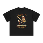 Dad & Son Playing Baseball Graphic Tee-INNBLAC Fashion Apparel