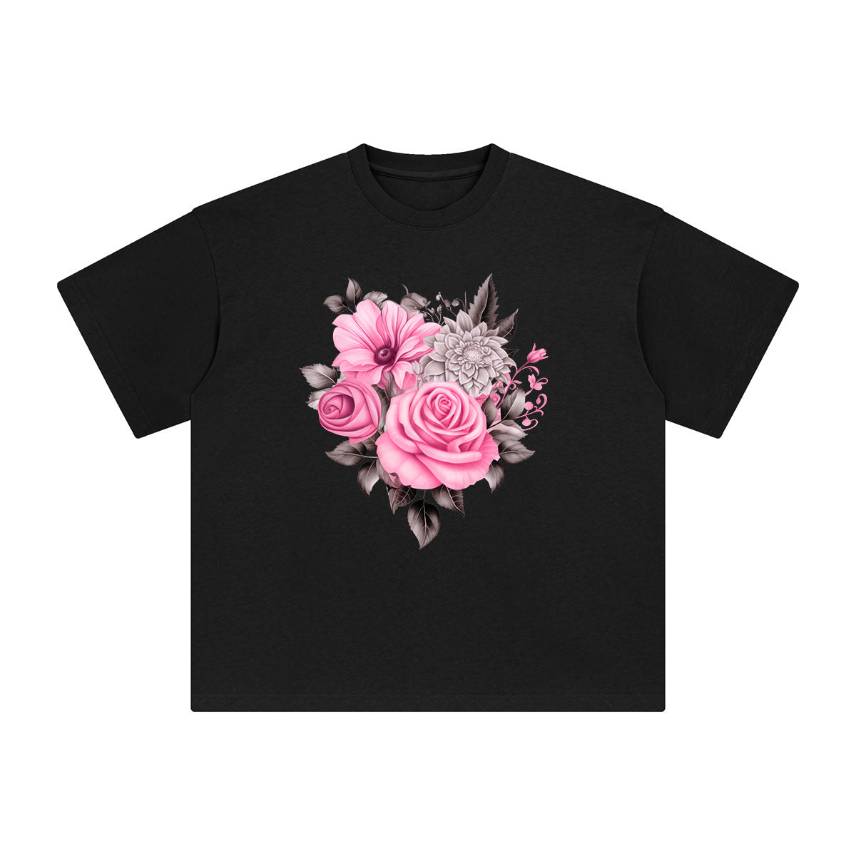 Floral Graphic Tee-INNBLAC Fashion Apparel