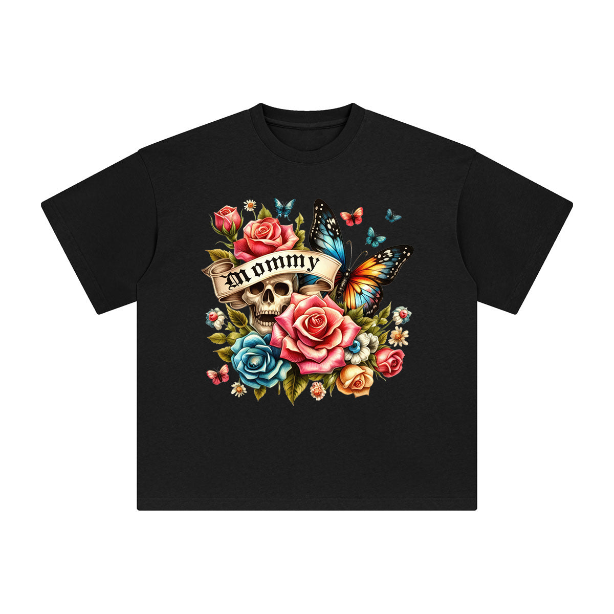 MOMMY Flowers Graphic Tee-INNBLAC Fashion Apparel