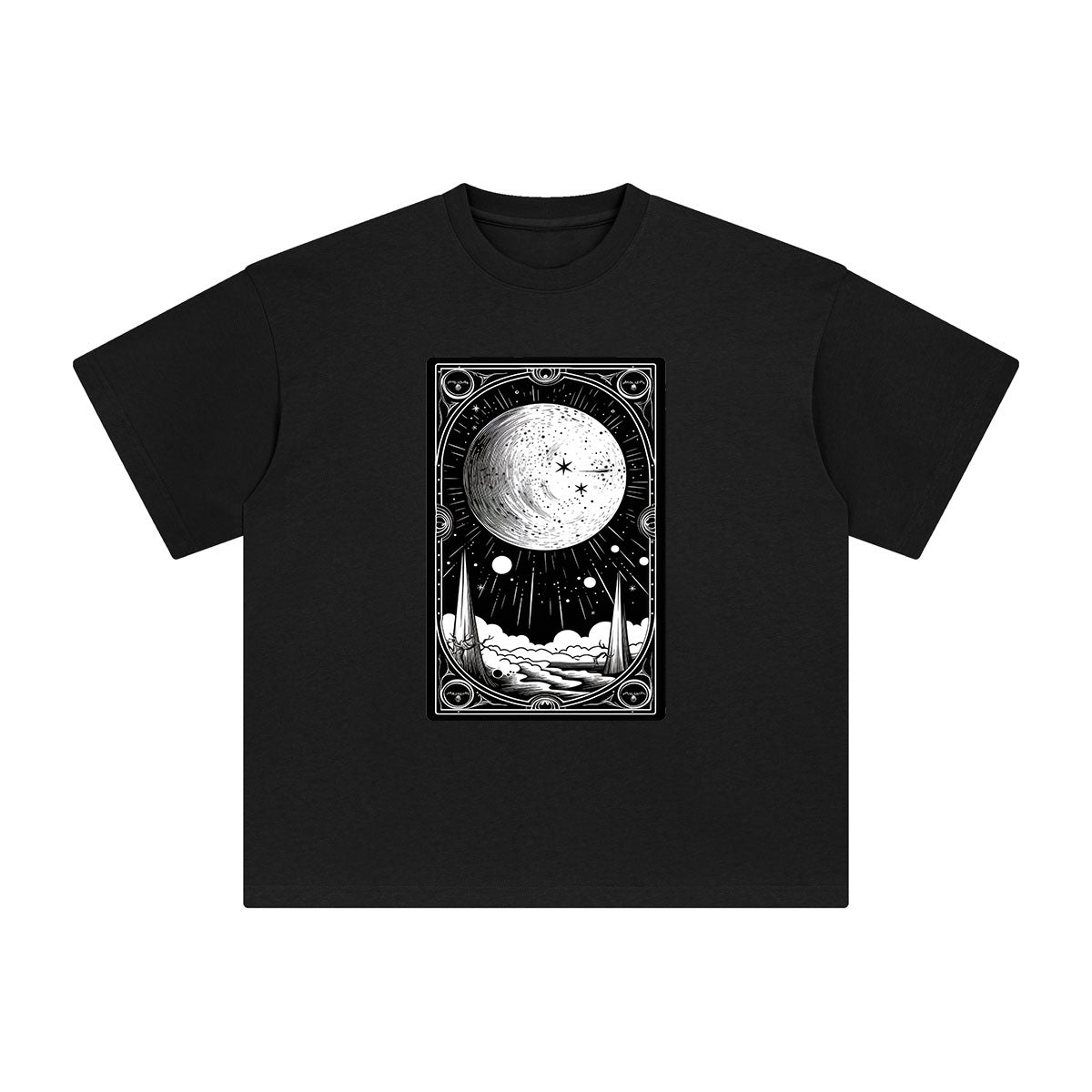 Universe Tarot Card Graphic Tee-INNBLAC Fashion Apparel