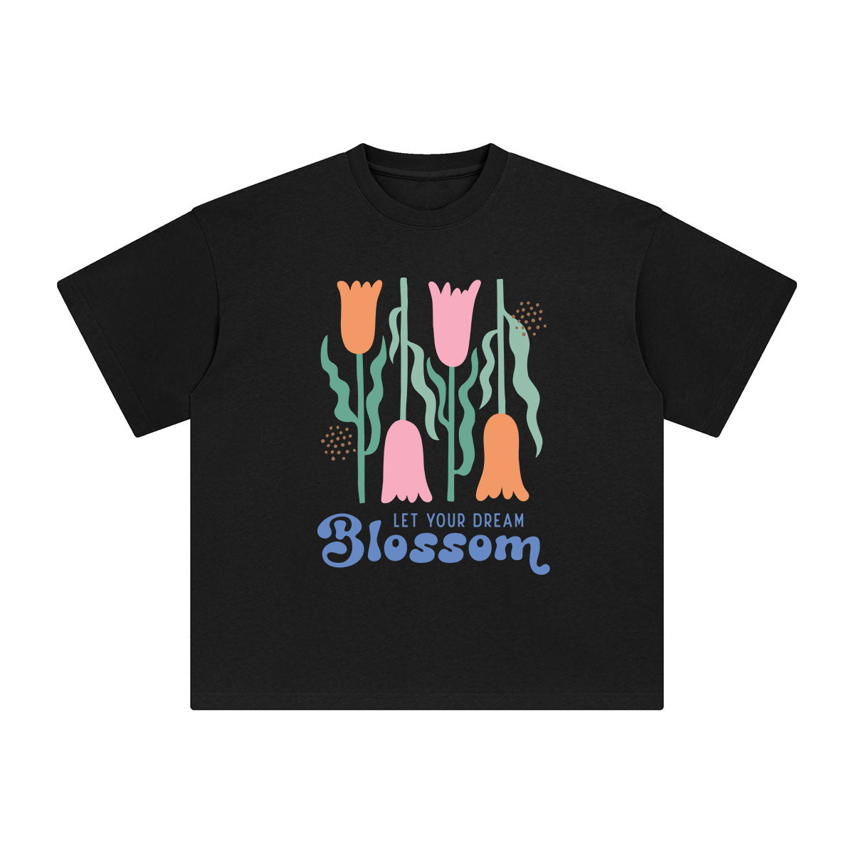 Bloom Abstract Graphic Tee-INNBLAC Fashion Apparel