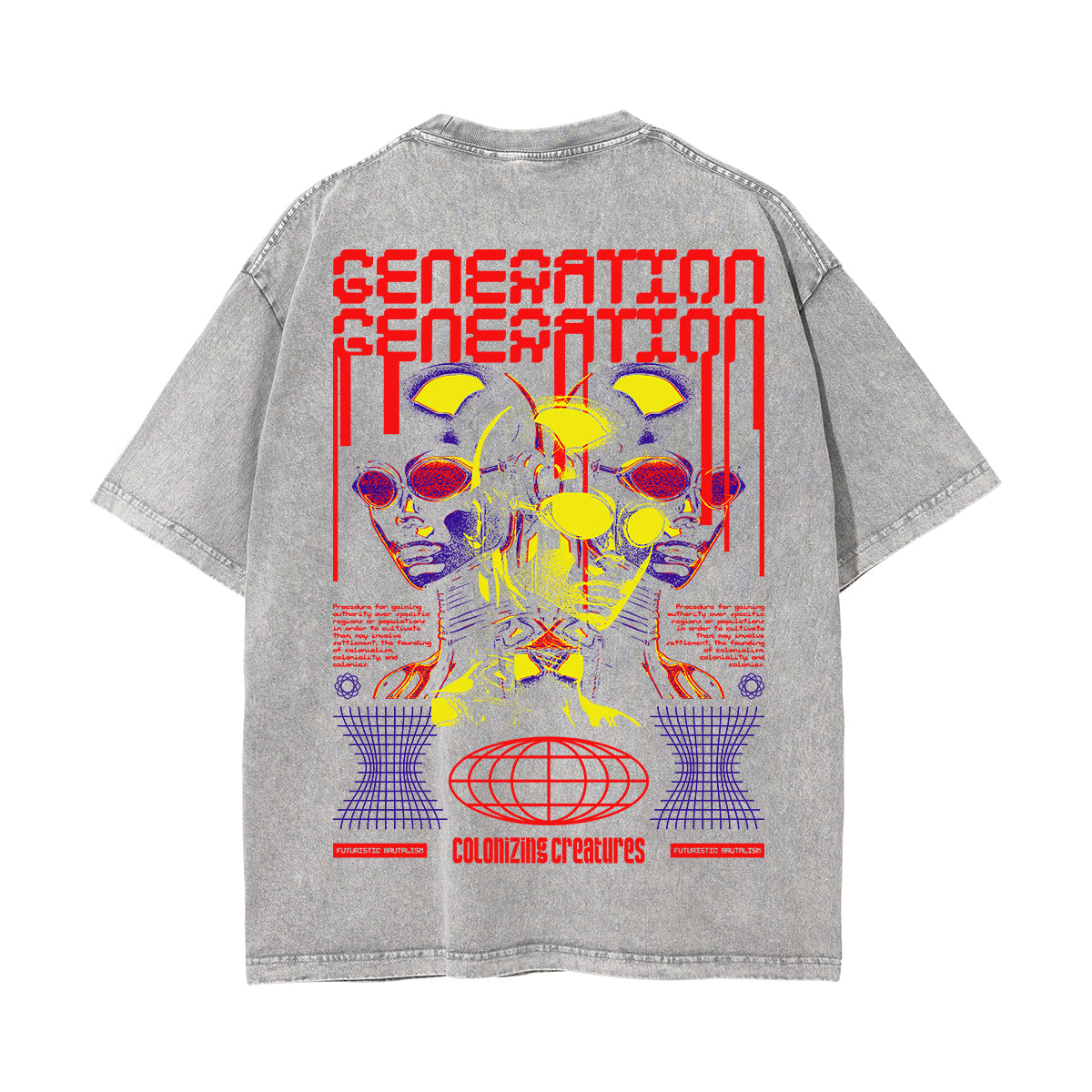 Generation Streetwear Brutalism Graphic Tee-INNBLAC Fashion Apparel