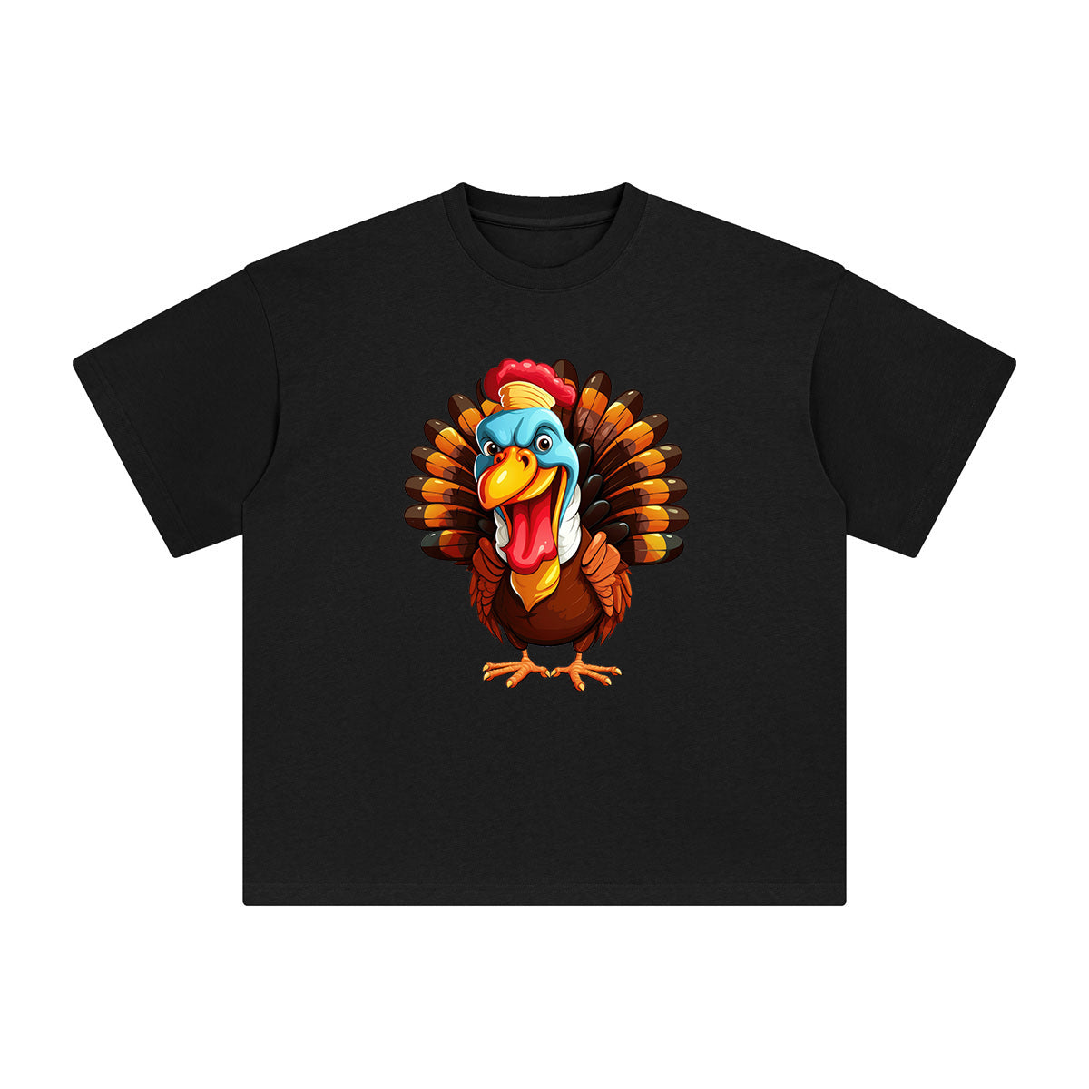 Funny Turkey Graphic Tee-INNBLAC Fashion Apparel