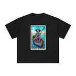 Skeleton Fishing Graphic Tee-INNBLAC Fashion Apparel