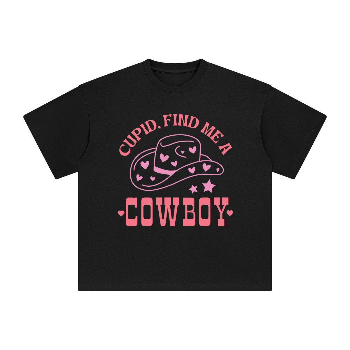 Cupid Find Me A Cowboy Graphic Tee-INNBLAC Fashion Apparel