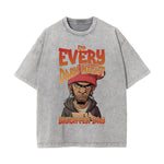 Gangsta Outfits Wash Graphic Tee-INNBLAC Fashion Apparel