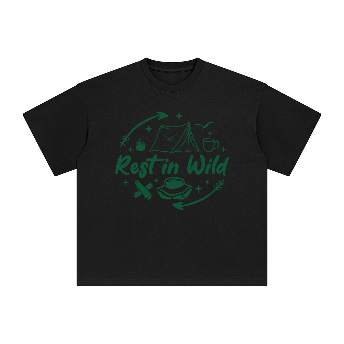 Rest In Wild Graphic Tee-INNBLAC Fashion Apparel