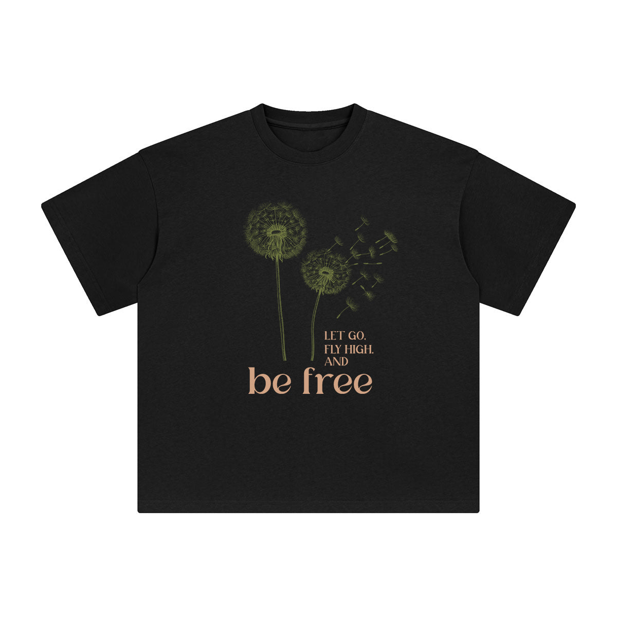 Free Dandelion Graphic Tee-INNBLAC Fashion Apparel