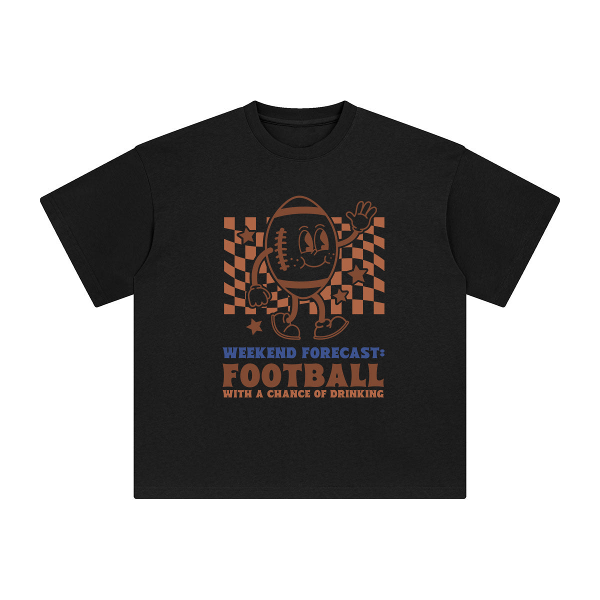Cartoon Football Boy Graphic Tee-INNBLAC Fashion Apparel