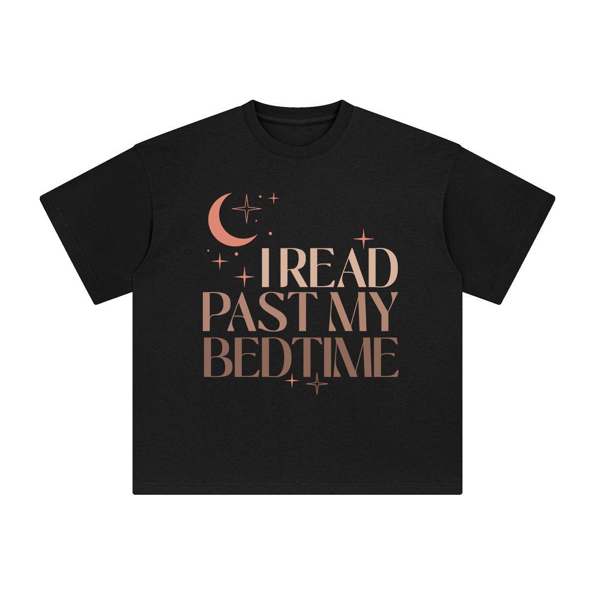 I Read Past My Bedtime Graphic Tee-INNBLAC Fashion Apparel