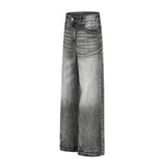 Vintage Washed Straight Leg Jeans