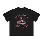 I'd Rather Be At The Lake Graphic Tee-INNBLAC Fashion Apparel