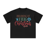 Dreaming Of A Wag Christmas Graphic Tee-INNBLAC Fashion Apparel