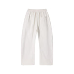 Heavyweight Washed Slit‑Destroyed Curved Wide Leg Pants
