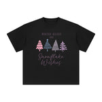 Winter Kisses And Snowflake Wishes Graphic Tee-INNBLAC Fashion Apparel