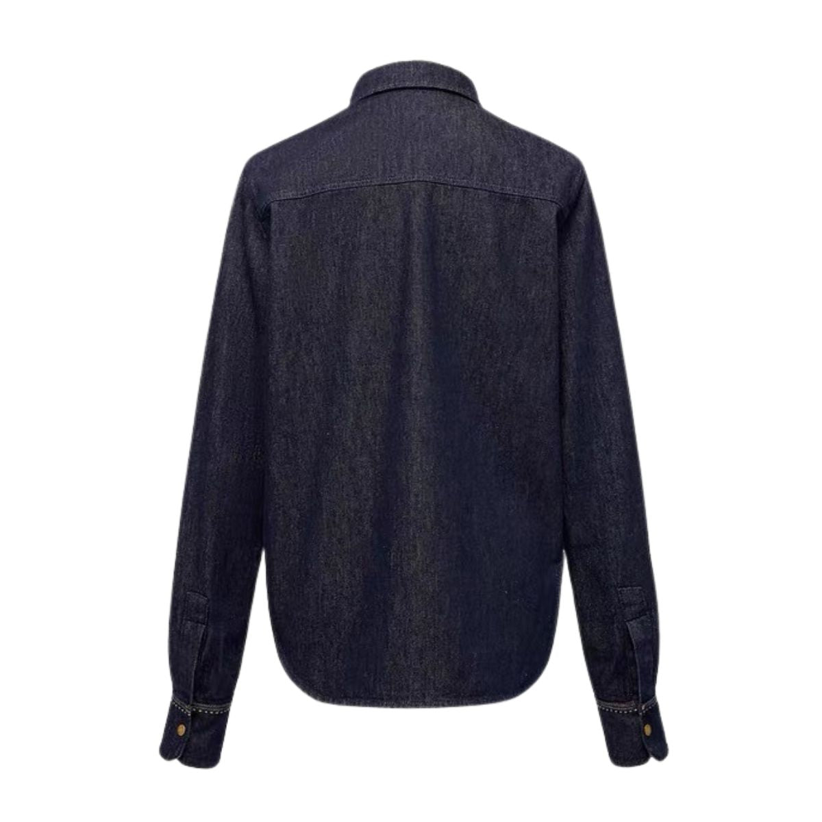 Vestido midi vaquero sin mangas con botones y aberturas en la parte delantera