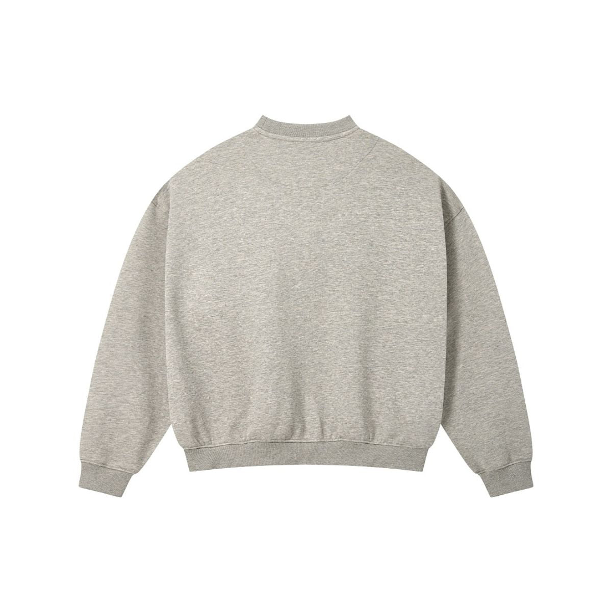Loose Drop Shoulder Crew Neck Sweatshirt Casual Pullover