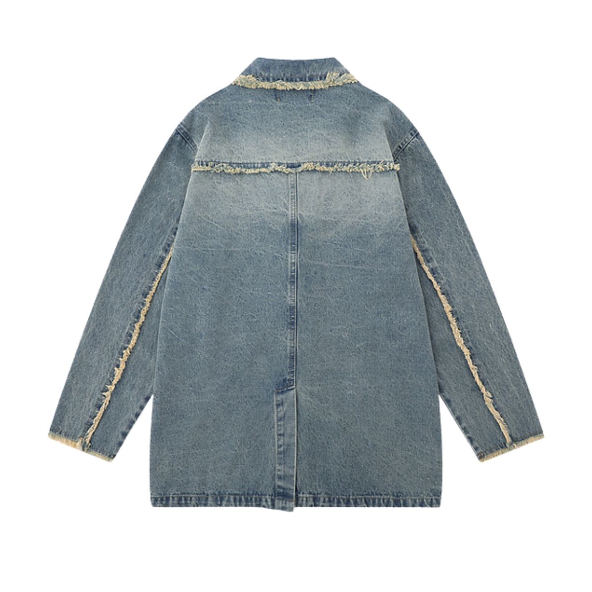 Vintage Hong Kong Chic Denim Blazer Jacket