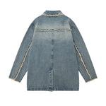 Vintage Hong Kong Chic Denim Blazer Jacket