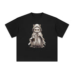 Ghost Cat Graphic Tee-INNBLAC Fashion Apparel