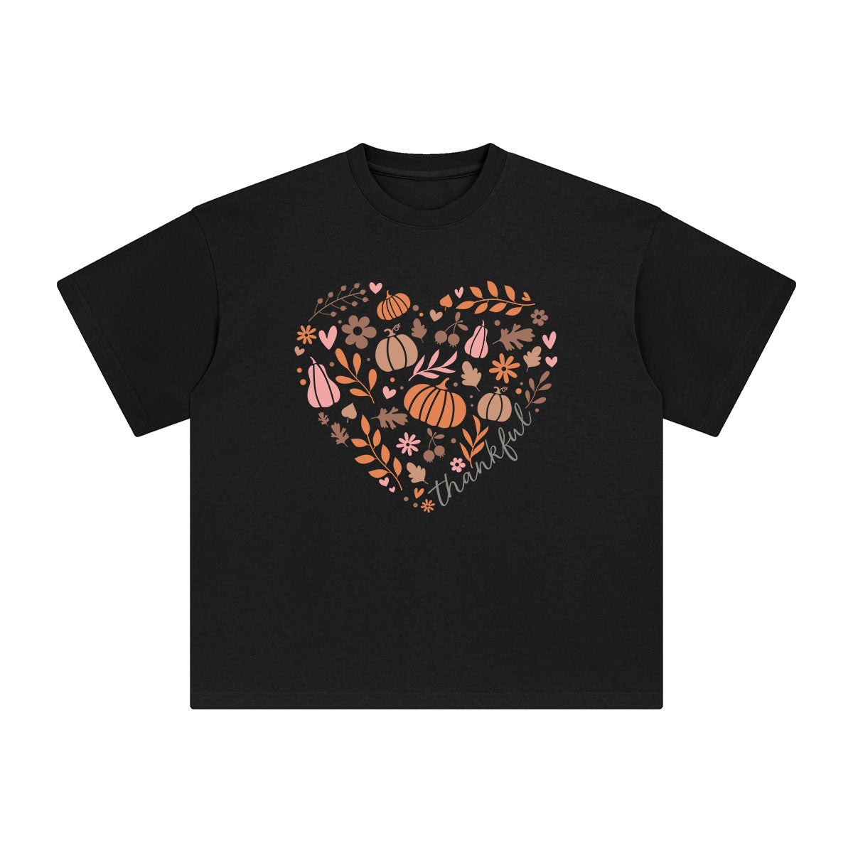Thankful Heart Graphic Tee-INNBLAC Fashion Apparel