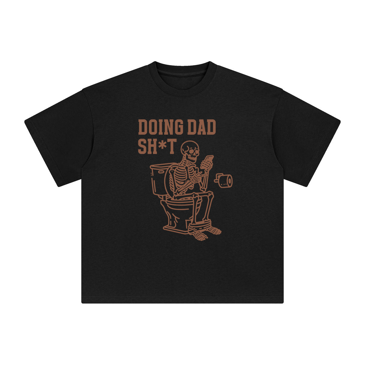 Skeleton Dad Graphic Tee-INNBLAC Fashion Apparel