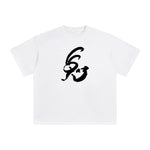 Chinese Character Rabbit Graphic Tee-INNBLAC Fashion Apparel