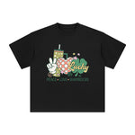 Lucky Peace Love Shamrocks Graphic Tee-INNBLAC Fashion Apparel