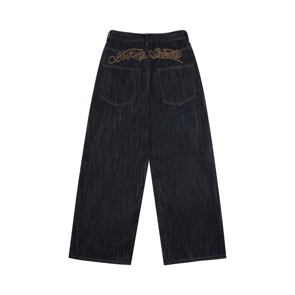 Vintage Embroidered Baggy Denim Jeans