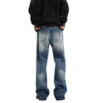 Vintage Whiskered Straight Leg Jeans