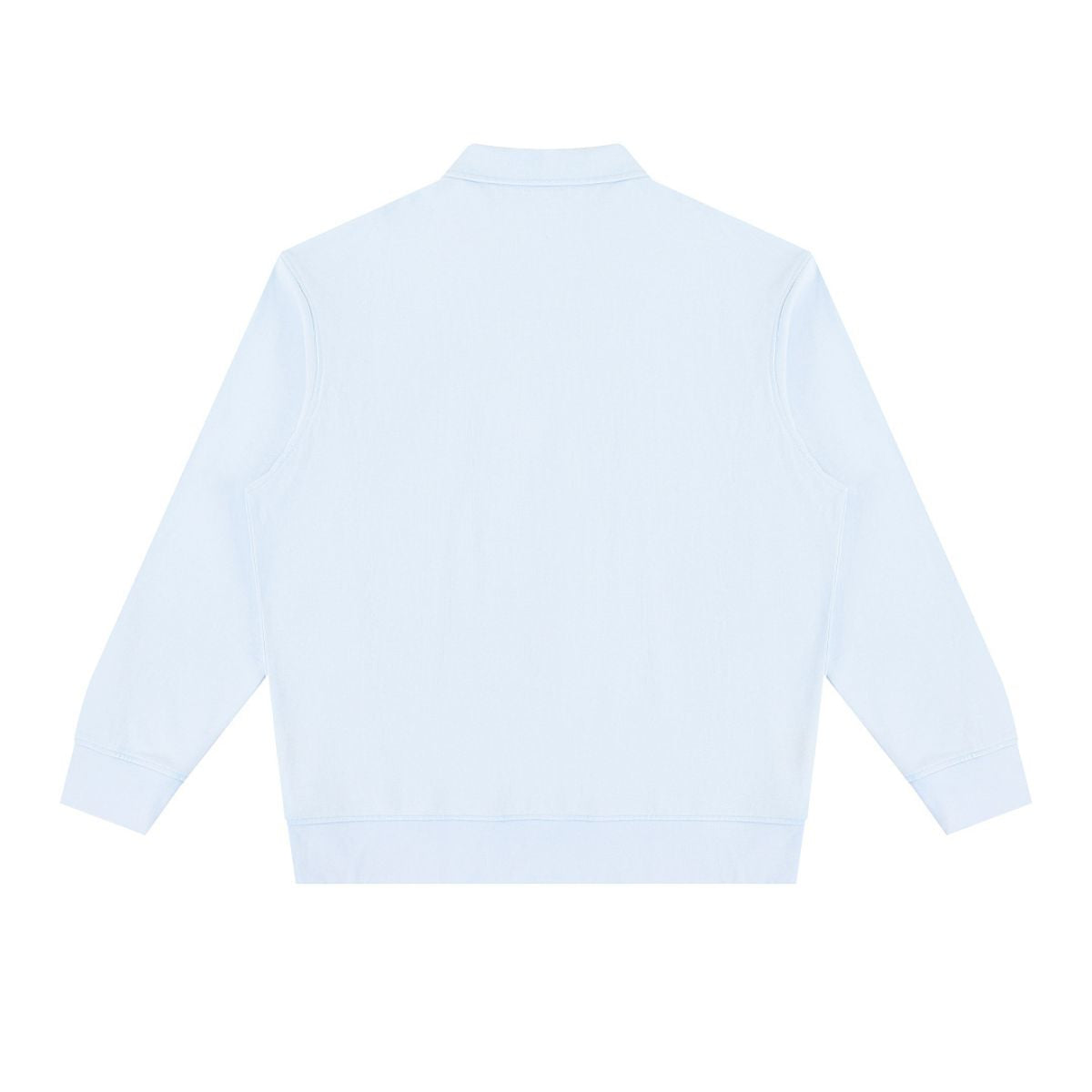 Heavyweight Washed Stand Collar Zip Polo Sweatshirt