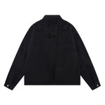 Hot Selling Textured Lapel Loose Fashionable Men's Denim Jacket