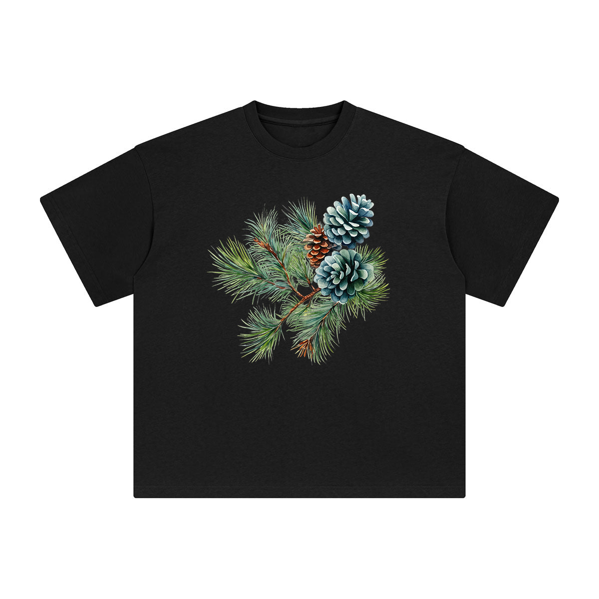 Pine Branches Graphic Tee-INNBLAC Fashion Apparel