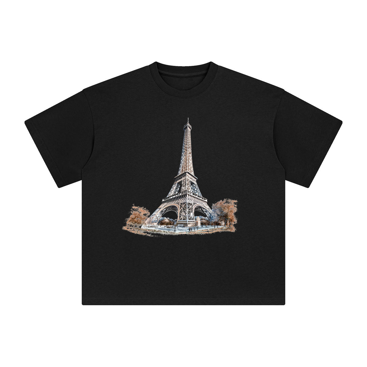Eiffel Tower Graphic Tee-INNBLAC Fashion Apparel