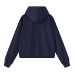 Old Money Drop‑Shoulder Loose V‑Neck Hoodie