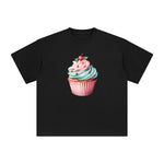 Christmas Cupcake Graphic Tee-INNBLAC Fashion Apparel