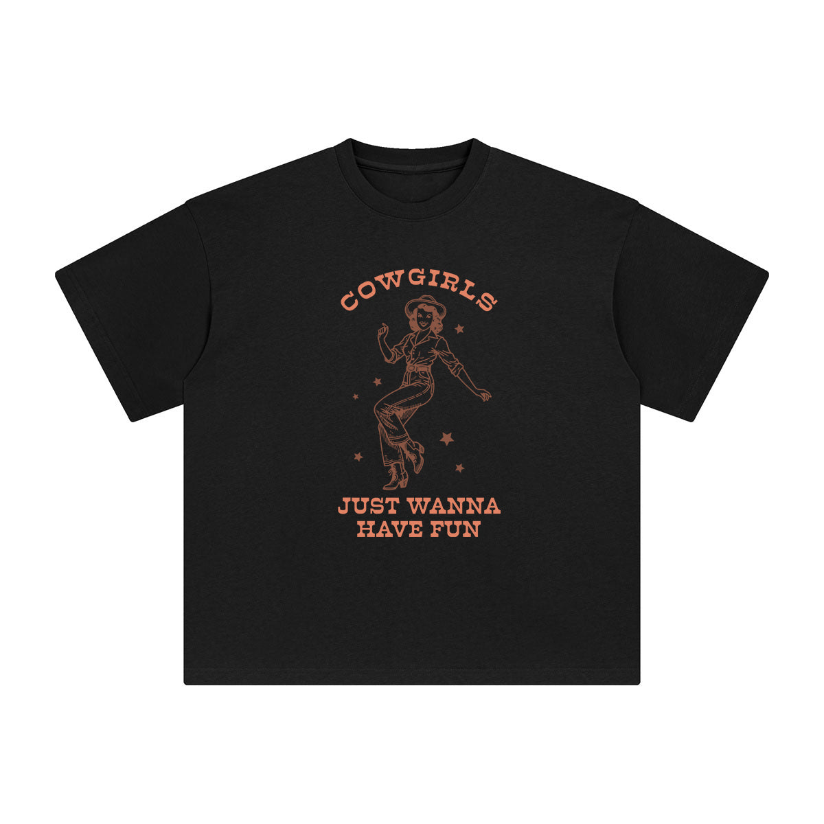 Cowgirls Just Wanna Have Fun Graphic Tee-INNBLAC Fashion Apparel