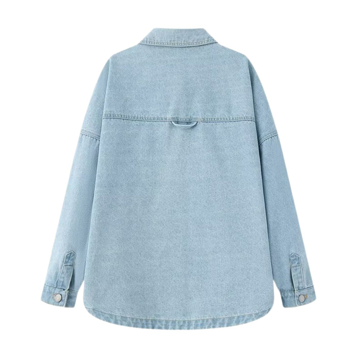 Simple Retro Loose Casual Denim Shirt