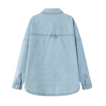 Simple Retro Loose Casual Denim Shirt