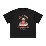 Hot Cocoa & Christmas Graphic Tee-INNBLAC Fashion Apparel