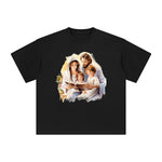 Jesus Family Reading Book Graphic Tee-INNBLAC Fashion Apparel