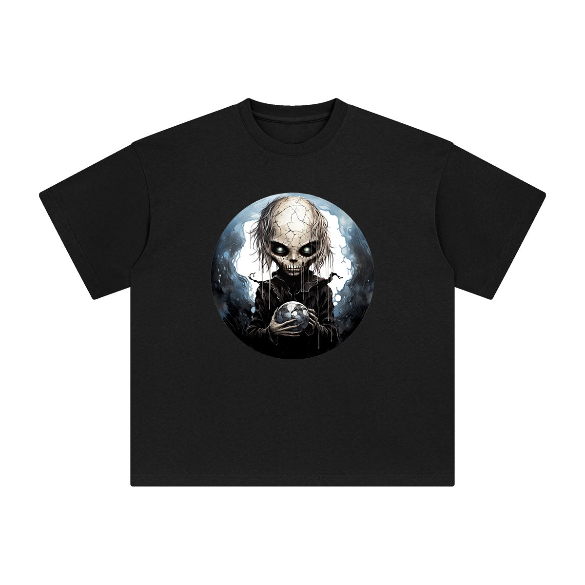 Goth Alien Graphic Tee-INNBLAC Fashion Apparel