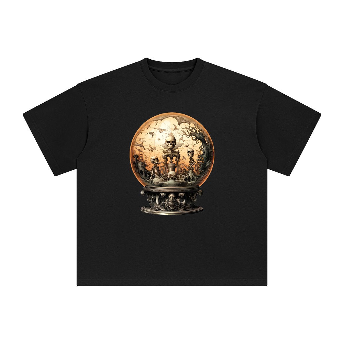 Halloween Globe Graphic Tee-INNBLAC Fashion Apparel