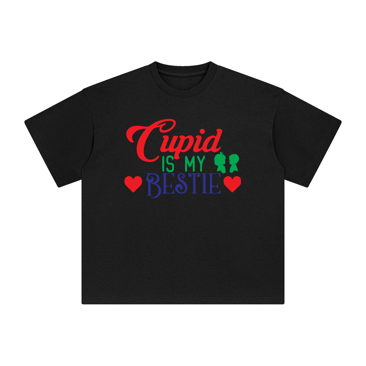 Cupid Is My Bestie Aesthetic Graphic Tee-INNBLAC Fashion Apparel