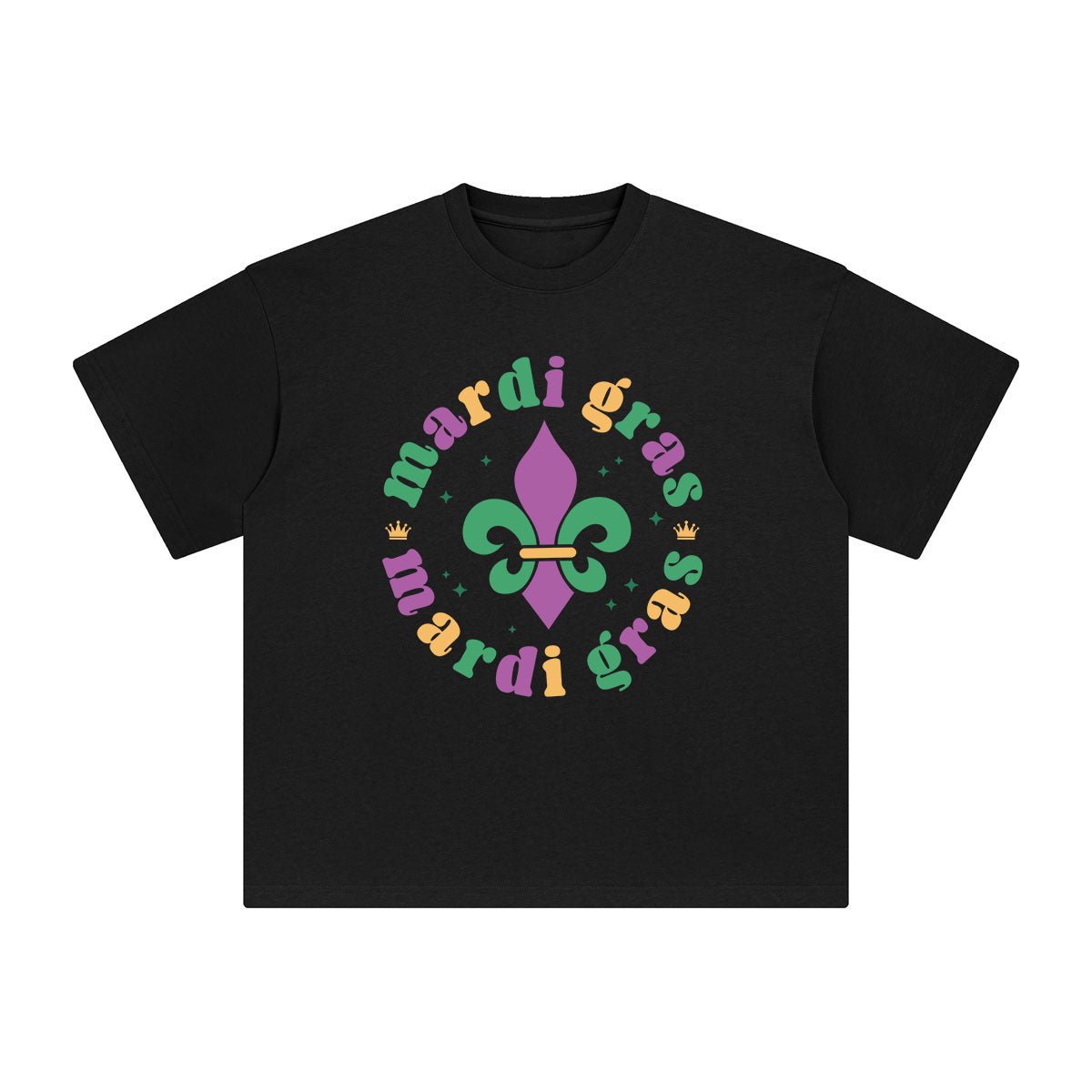 Mardi Gras Graphic Tee-INNBLAC Fashion Apparel