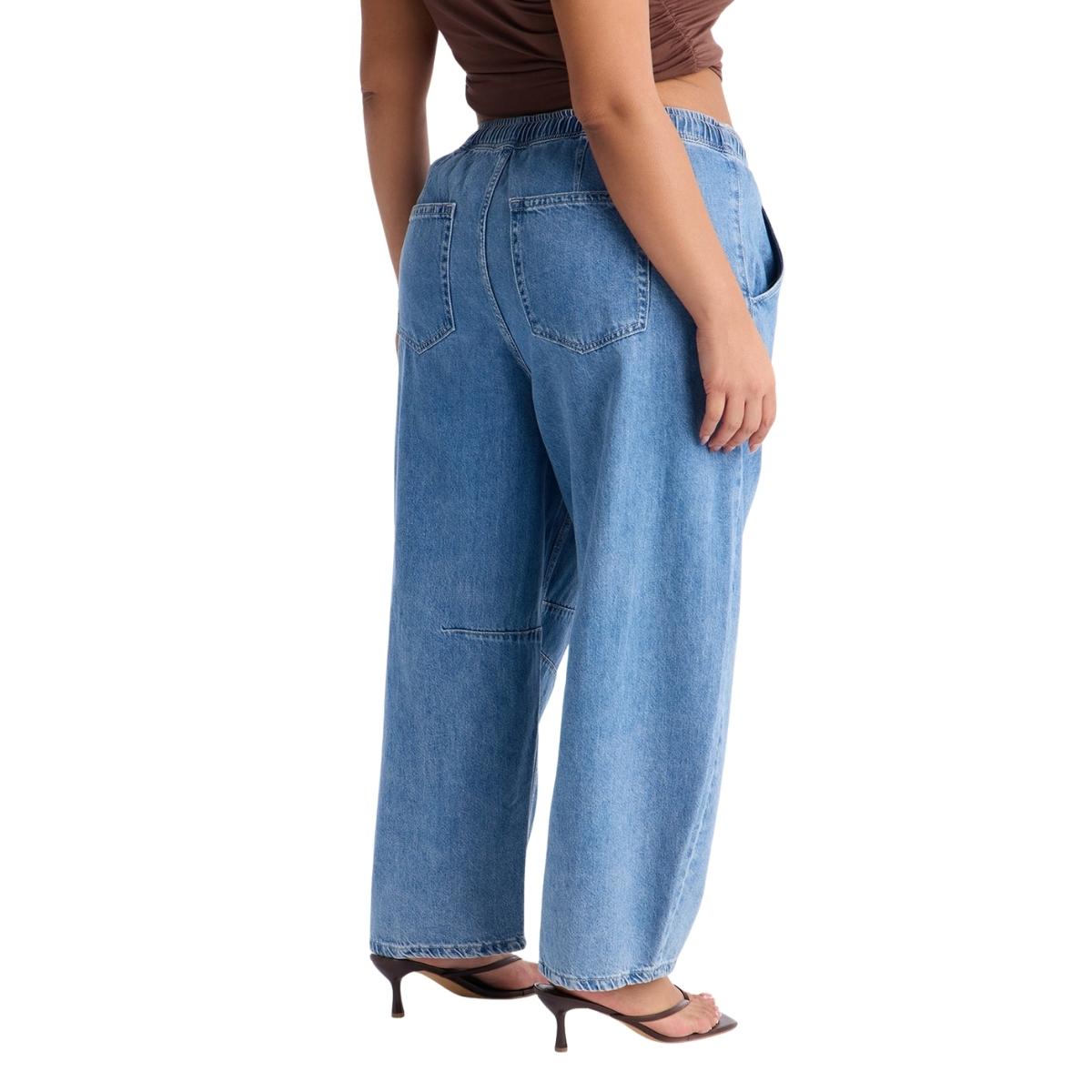 Vacay Moods Pull On Tie Waist Jeans