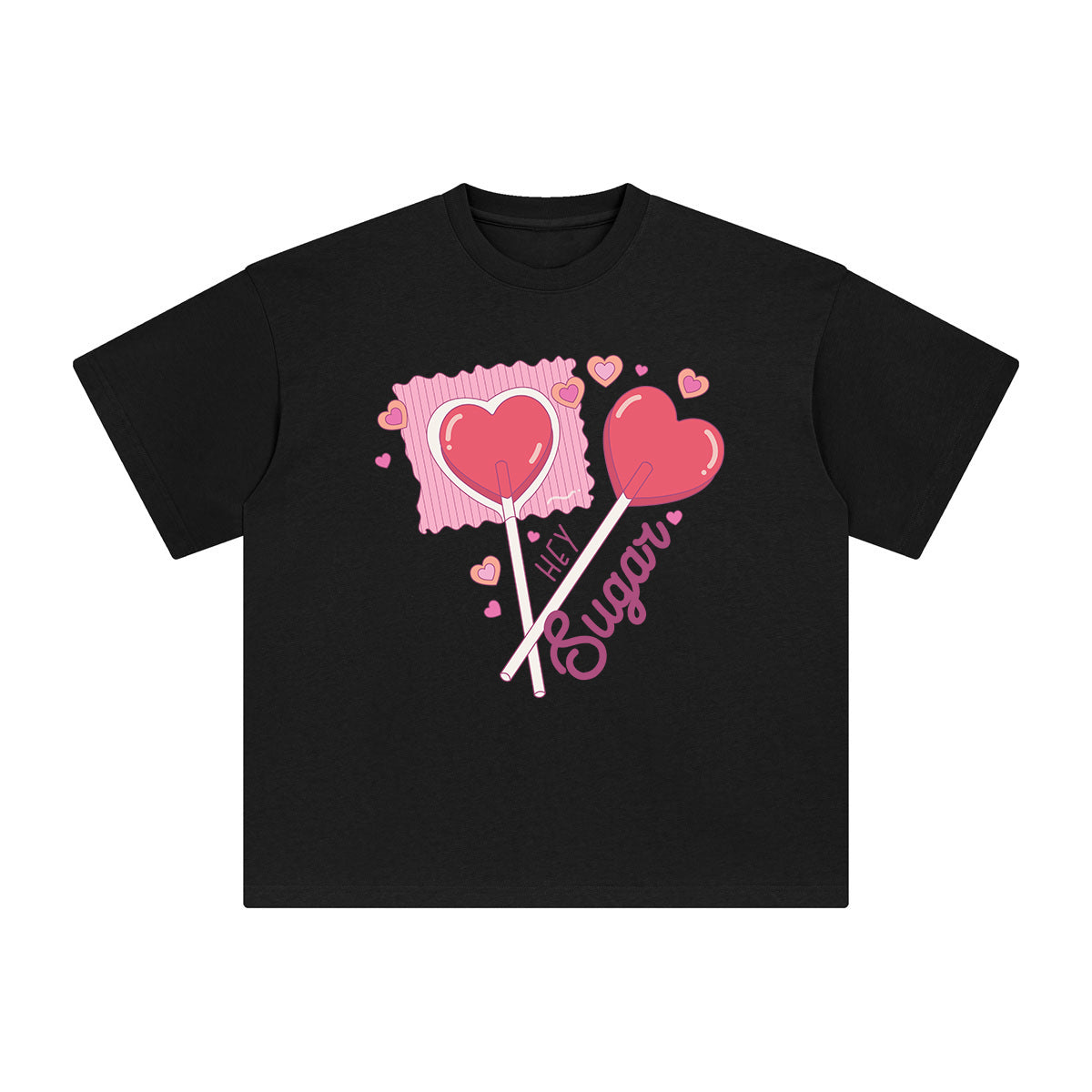 Hey Sugar Graphic Tee-INNBLAC Fashion Apparel