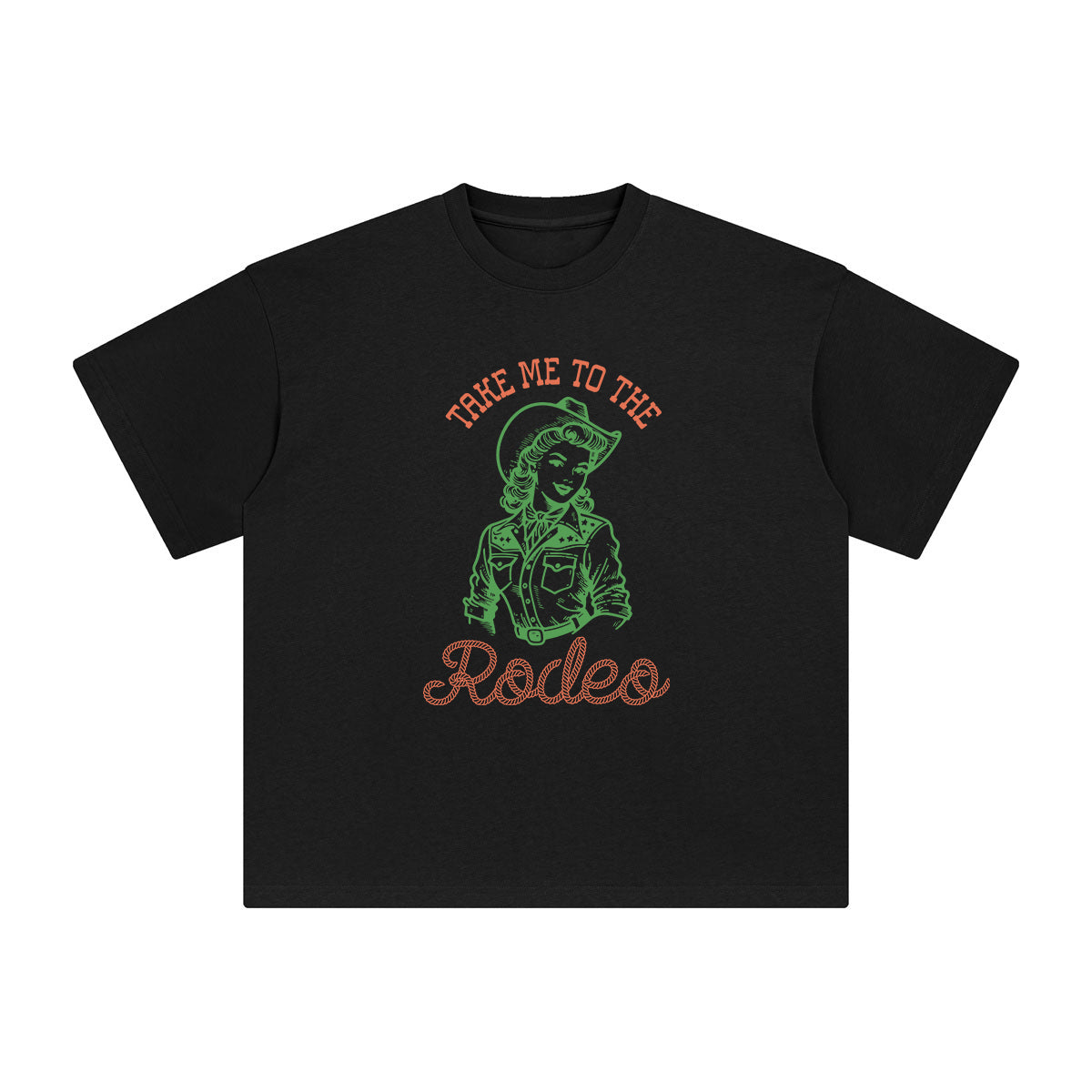 Vintage Cowgirl Graphic Tee-INNBLAC Fashion Apparel